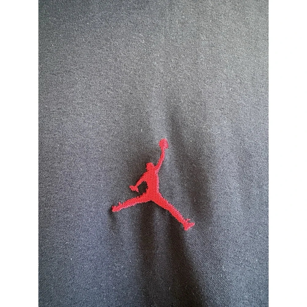 Vintage Y2K 2XL Jordan 2 Way Full Zip Track Jacket Black White Red Piping. Mint.